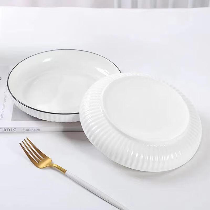 Zhaoran Yamada Japanese Bone China Deep Plates (Set of 2)