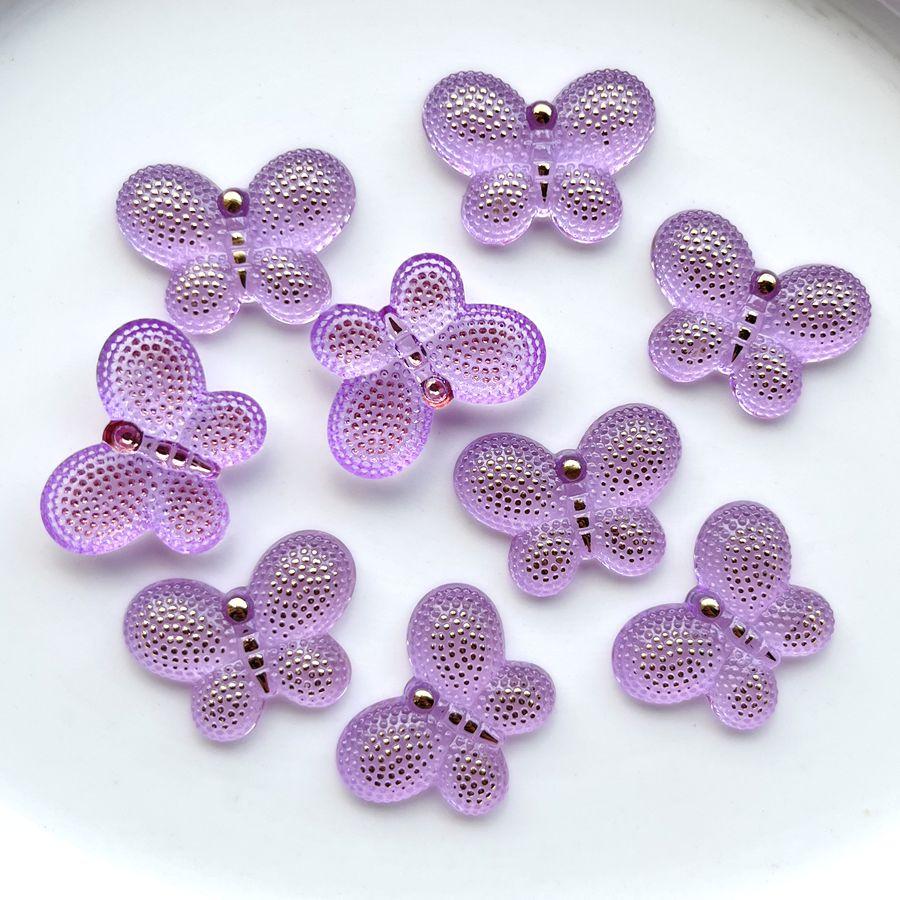 20pcs 18mm * 25mm color 3D butterfly rhinestone DIY jewelry production, wedding hair accessories, decorative accessories