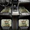 4pcs Car Floor Mats, St. Patrick's Day Cat Pattern Design, Universal Fit For Front And Rear Seat Vehicle Accessories, Material,