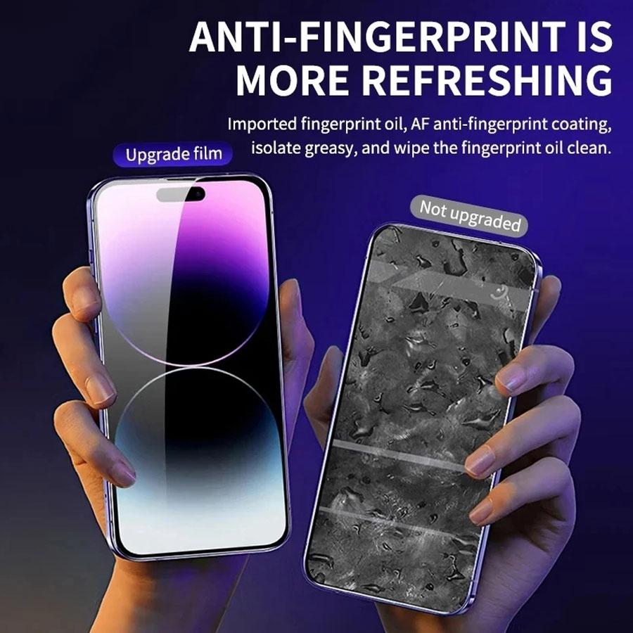 Matte Tempered Glass For iPhone 18 17 16 15 14 13 12 11 Pro Max XS XR X Screen Protector Film Easy To Install Tool Accessories