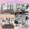 Japanese Popular Anime Self-adhesive Wall Stickers Wallpaper For Vibrant Room Decoration