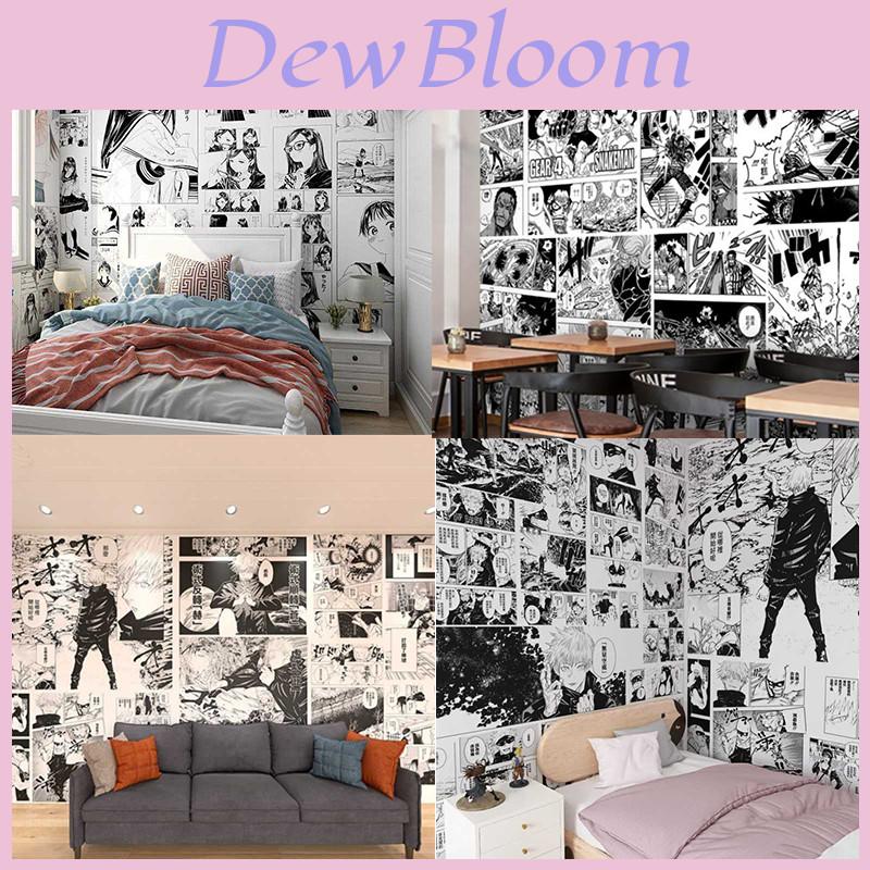 Japanese Popular Anime Self-adhesive Wall Stickers Wallpaper For Vibrant Room Decoration