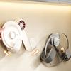Wheel Shape Adjustable Pot Lid Holder Suction Cup Mount No Hole Installation for Efficient Kitchen Organization