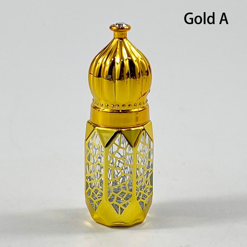 

3 мл роскошный стиль золотой многоразовый флакон для духов стеклянный шариковый флакон для эфирного масла пустой контейнер для косметических образцов A золотой