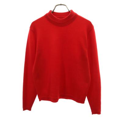 PENDLETON 70s Made In USA Vintage Long Sleeve Knit M Red Sweater Women Used