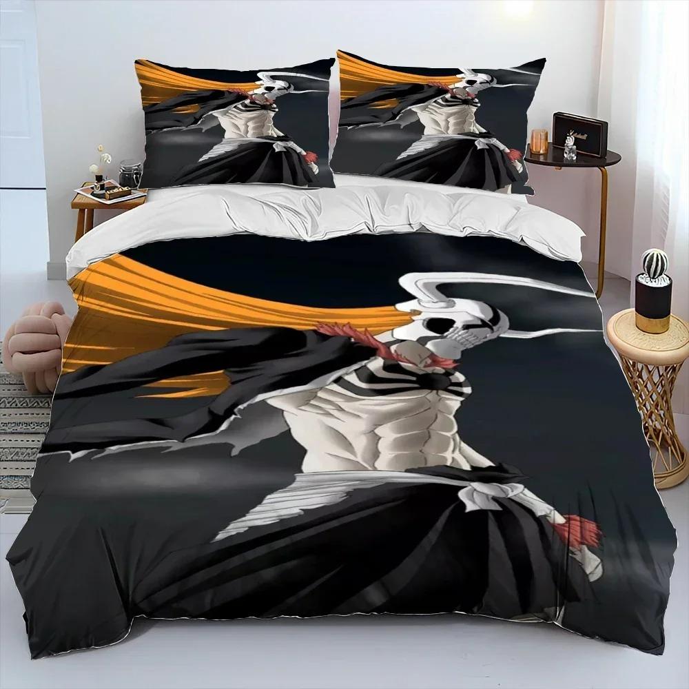 3D Anime Bleach Japan Cartoon Bedding Set Bedroom Soft Modern Bedspreads Comefortable Duvet Cover Quilt Cover And Pillowcase
