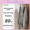 Modern Stainless Steel Multi Layer Pants Rack With Folding Design For Home Closet Storage