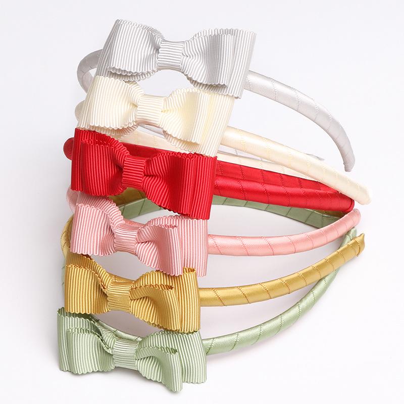 Cute Bow Headband: Spring/Summer New Threaded Fabric for Children