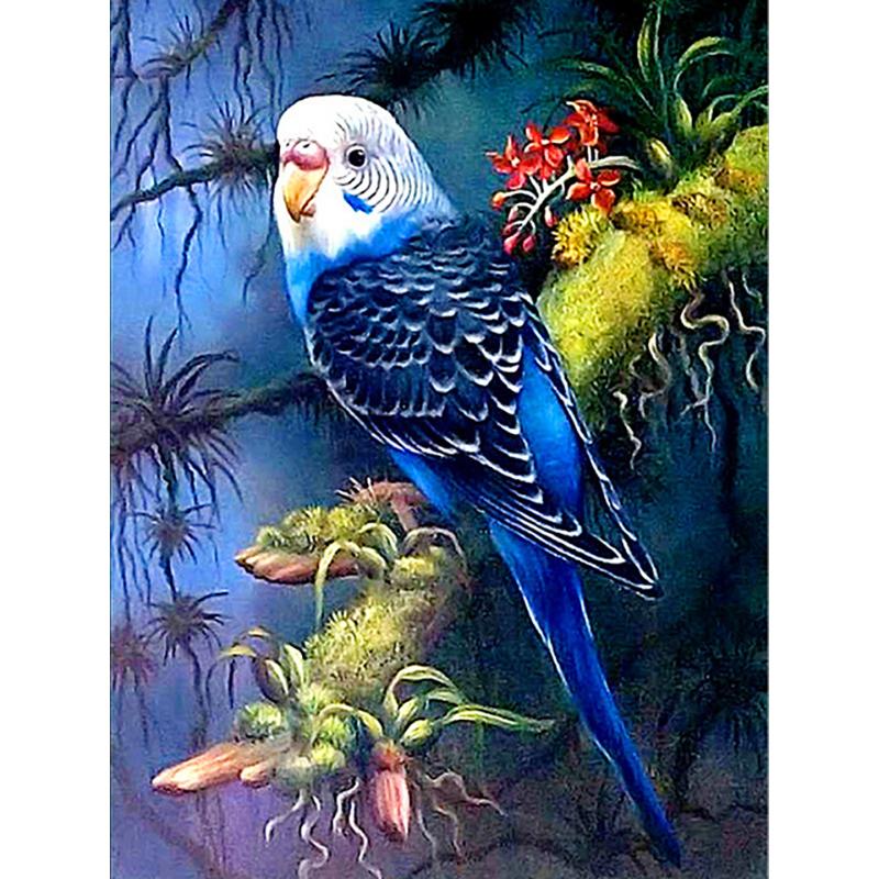 Full Square Diamond Painting Parrot Animals Bird Mosaic Diamond Embroidery Scenery Cross Stitch Home Decoration New Year Gift