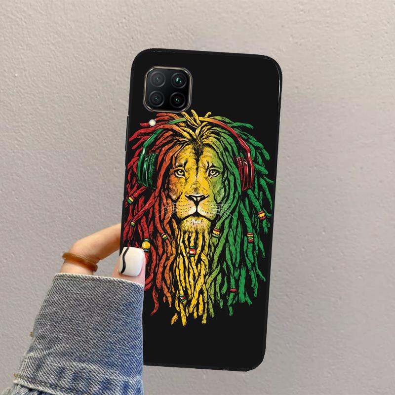 Rastafarian Lion For Huawei Nova 10 9 SE 8i 11i 12i 12s Y60 Y61 Y70 Y90 Y72 Y73 Y91 P60 Pro P40 P30 Lite Case