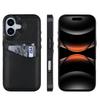 For iPhone 17 Case Card Slot Slim-Fit PU + TPU Mobile Cover