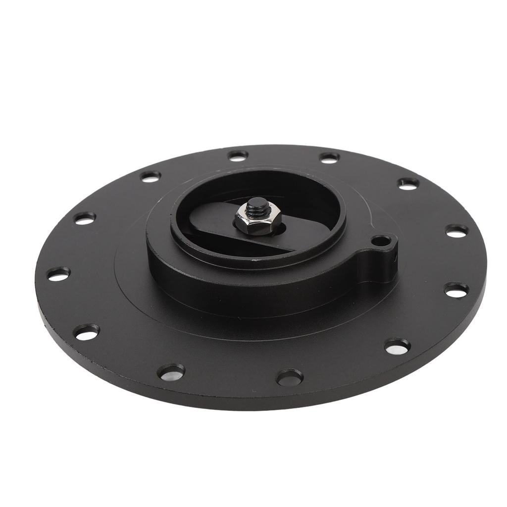 160mm Billet Aluminum Easy Fill Fuel Cell Gas Cap With 12 Hole Cell Bung and Gasket for 12 Screw 5.343 in Screw Holes