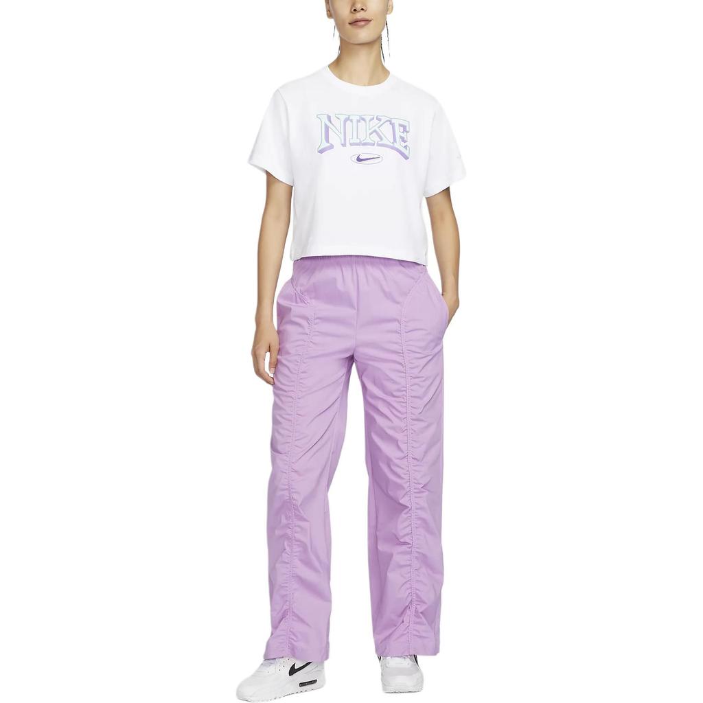 Nike Drop Shoulder Sleeve T Shirt Women's White FZ2856-100