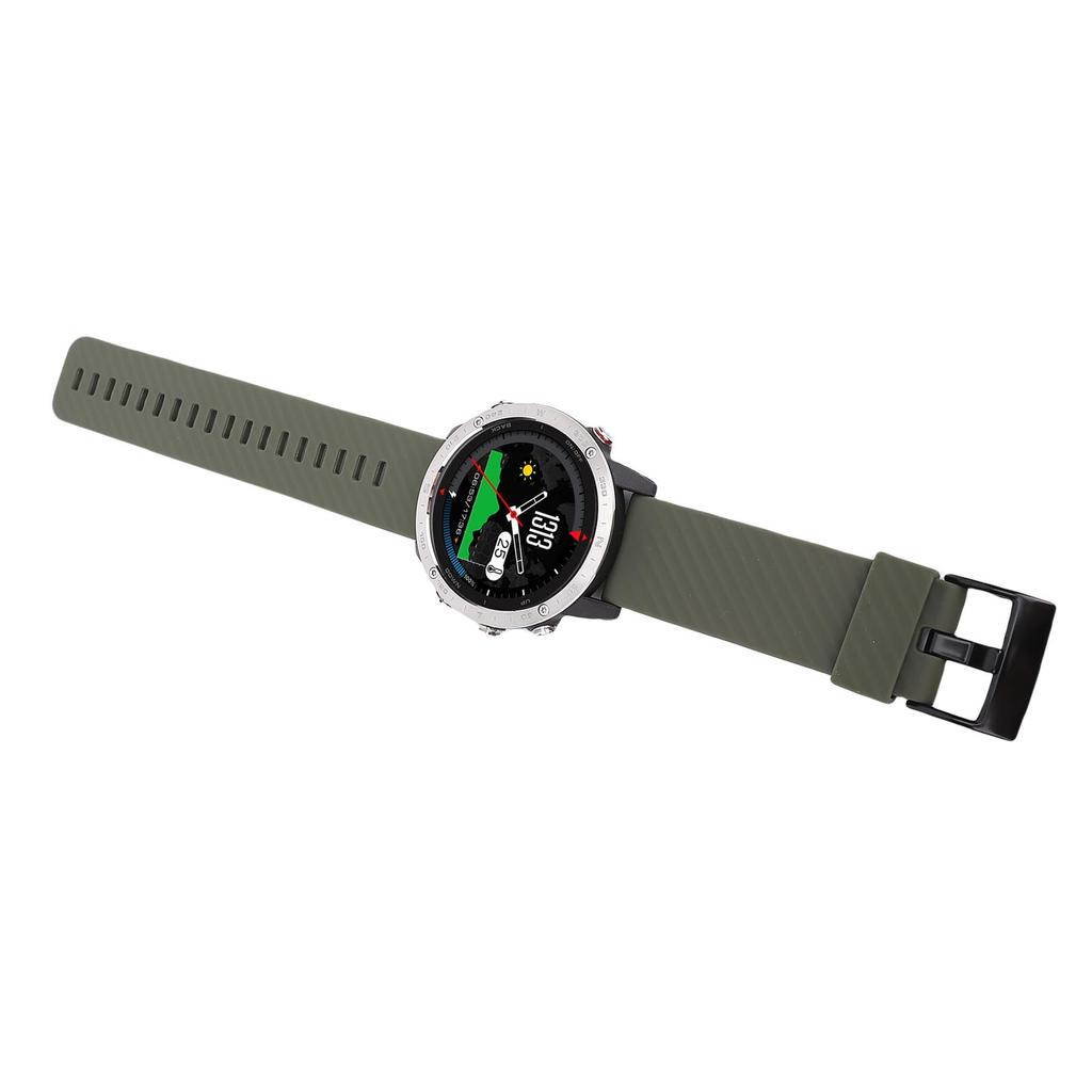 1.3 Inch Smart Sports Watch Water Proof Outdoor Sports Fitness Tracker Watch Silicone Strap for Men Climbing Swimming