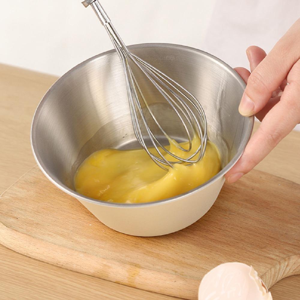Microporous Structure Rice Strainer Beige Silver Strainer with Bowl Colander with Bowl Meal Prep