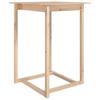Vidaxl Stolik Barowy, 80X80X110 Cm, Lite Drewno Sosnowe