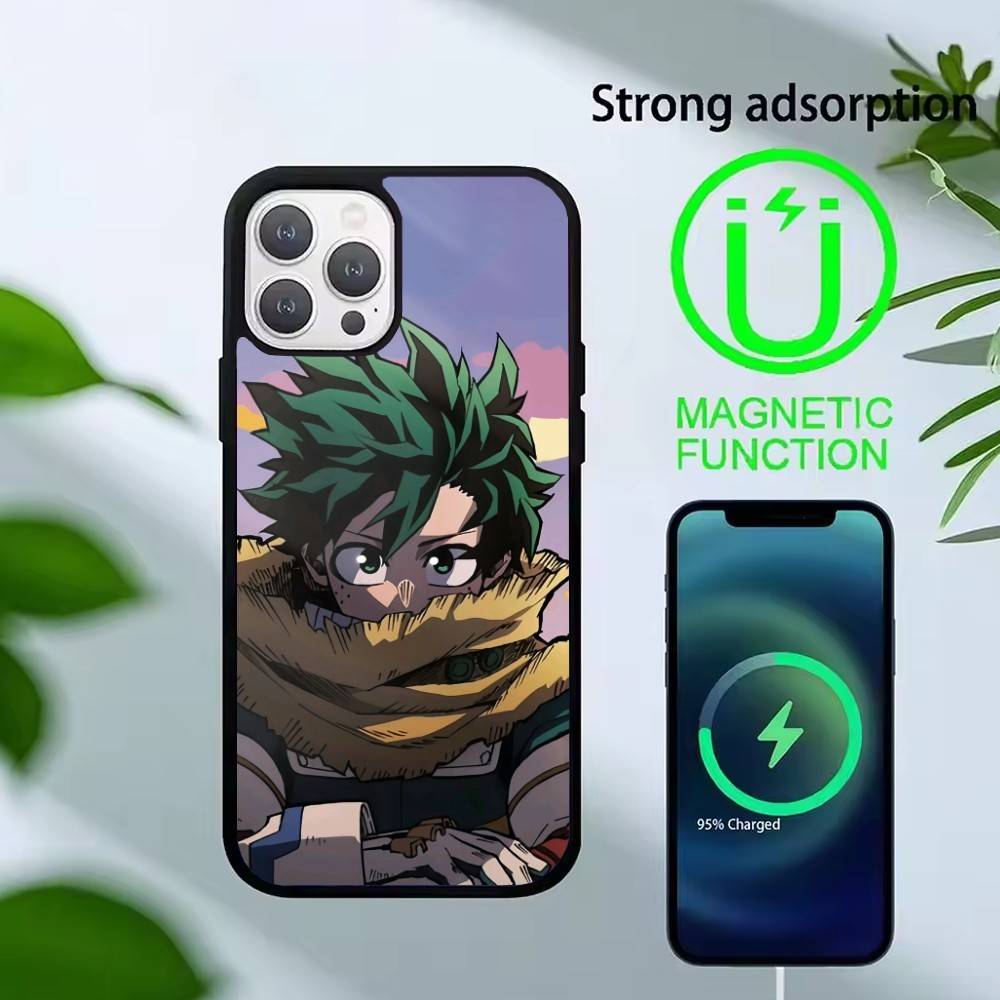 Katsuki Bakugo R-Hero Academia Phone Case For iPhone 14,16,15,13,17,12,Plus,Pro,Max Magnetic For Magsafe Frosted Cover
