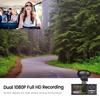 Car DVR 3 Cameras Full HD 1080P Dual Lens Car DVR Camera 2.0 Inch IPS Screen Front Rear Recorder Camera