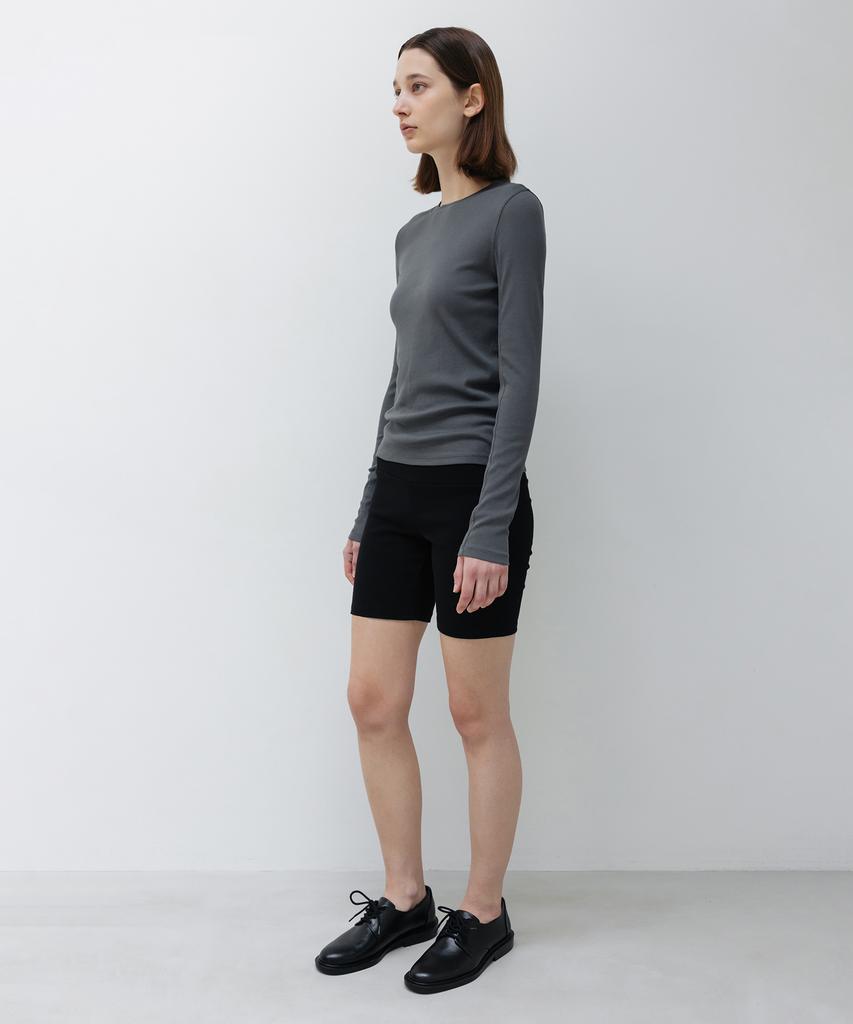 INSILENCE WOMEN W Supima Cotton Long Sleeve T-Shirt Charcoal
