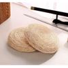 Straw Braided Corn Husk Yoga Meditation Cushion for Bay Window