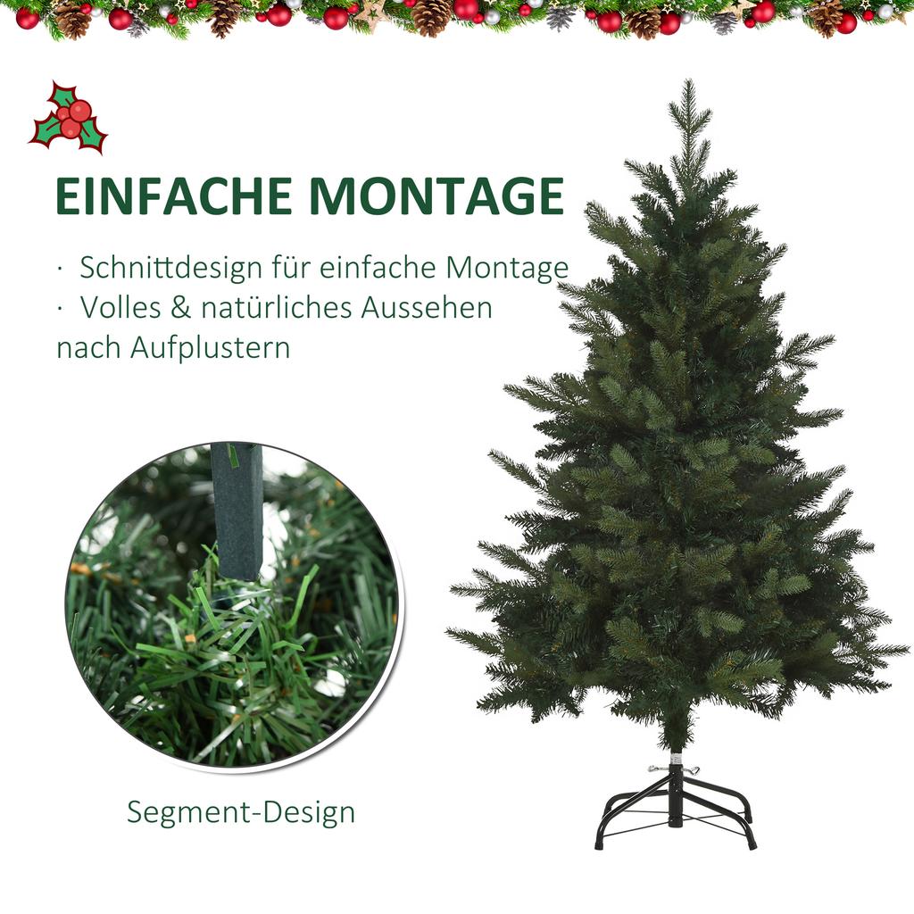 Christmas Tree Artificial Fir, 1.2 M, Incl. Stand, Diameter 85 Cm X 120 Cm, Green
