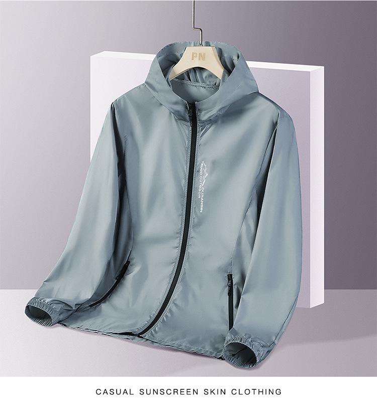 Men's Summer Sun Protection Jacket - Breathable, Ice Silk, Anti-UV, Ideal for Outdoor Fishing.