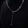 New Light Luxury Zircon Niche Sea Blue Star Necklace Dopamine Collarbone Chain High-end Neck Chain Fashion Accessories 2026