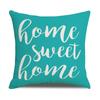 Simple Household Items Letter Geometric Print Square Pillowcase Car Cushion Sofa Pillowcase