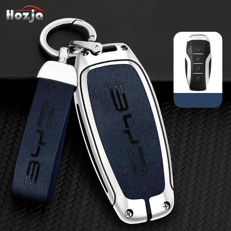 Alloy Car Key Case Cover Holder for BYD Second Song Pro Tang Dm QIn PLUS MAX Yuan Generation Atto 3 Han EV Dolphin Accessories