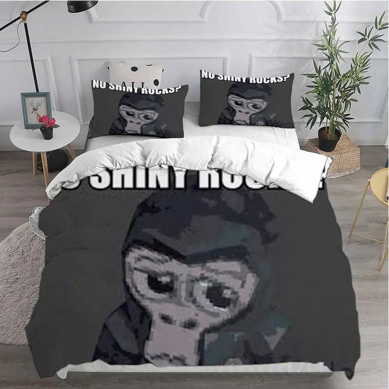 Gorilla Label Bedding Set Bedding -Cartoon Game Duvet Cover Pillowcase Single  Double Person Large Size Youth Bedroom Decoration