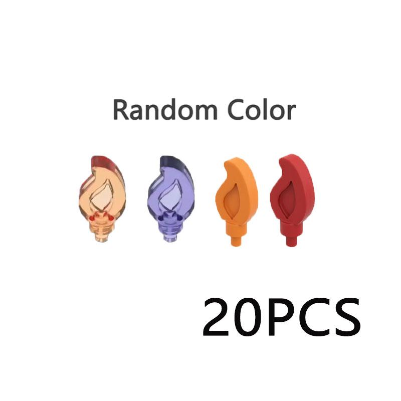 MOC Building Blocks Bonfire Flame Medieval Wine Bottle Accessories Set Candlestick Model Mini Brick Compatible Toy Gift DIY X019