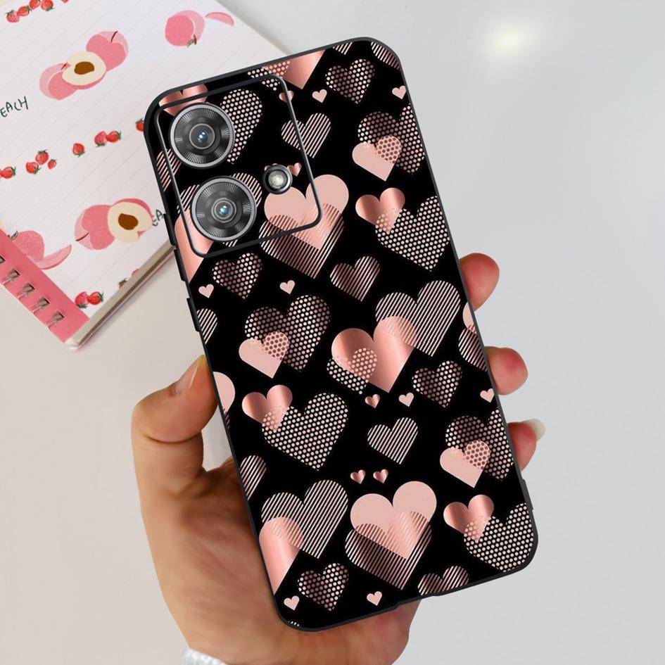 For Motorola Edge 40 Case Moto Edge 40 Neo 5G 2023 Cover Stylish Pattern Soft Slim Black Fundas For Moto Edge40 Edge40Neo Bumper