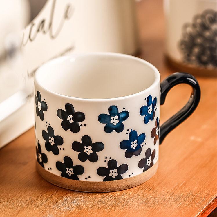 Retro Artistic Ceramic Cup High Value Home Drinking Water Mug Girls Office Coffee Cup Couple Cup