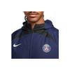 Nike Paris Saint-Germain All-Weather Fan Jacket With Contrast Logo Print And Zip Men Outerwear Blue DN1185-410