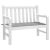 VidaXL Coussin de banc de jardin gris 120x50x3 cm tissu oxford 43194