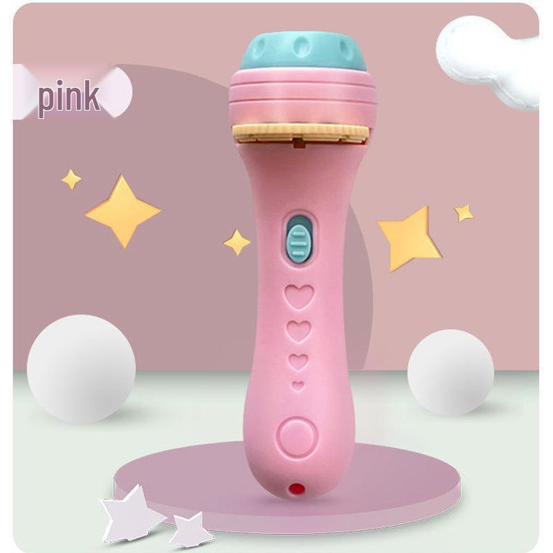 Available Children's Cognitive Cartoon Animal Projector Flashlight for Early Education