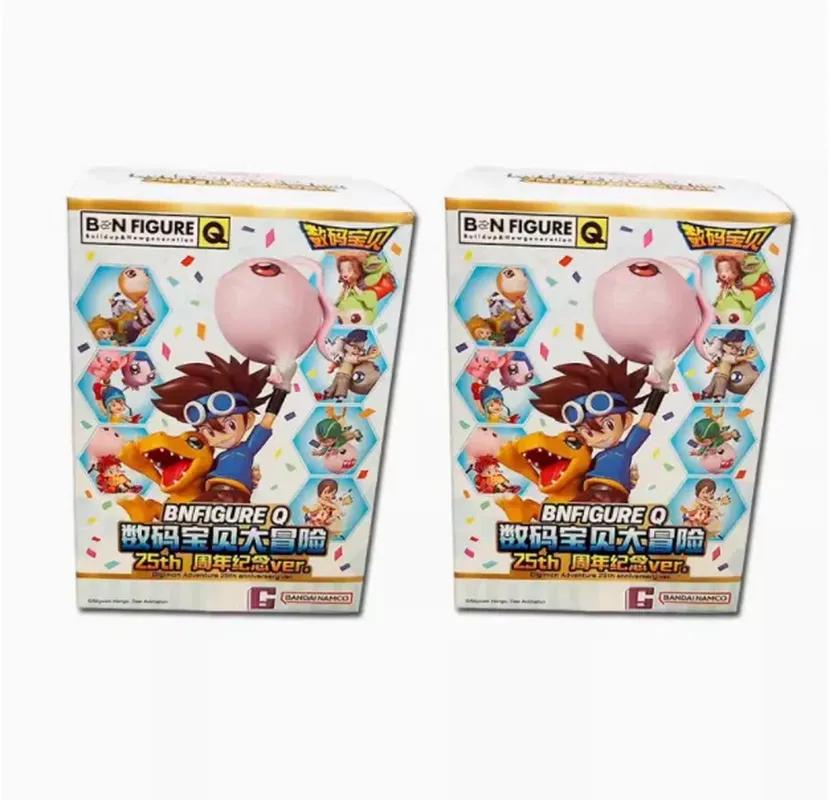 BN Figure Q Digimon Adventure 25th Anniversary Ver Series Blind Box Commemorative Childhood Desktop Decor Toys Mystery Box Gifts