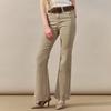 Washed Flap Pocket Bootcut Denim Pants Belt Set Zf05ql003na