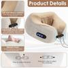 Electric Neck Massager Pillow 3D Kneading 3 Modes Neck Cervical Waist Leg Body Muscles Massage Travel Sleeping Pillows Support