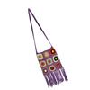 Crocheted Shoulder Tassel Bohemian Ethnic Style Tote for Beach Travel