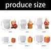 Santa Claus Candle Molds Handmade Castings Molds Christmas Silicone Moulds Epoxy Resin Molds Plasters Molds