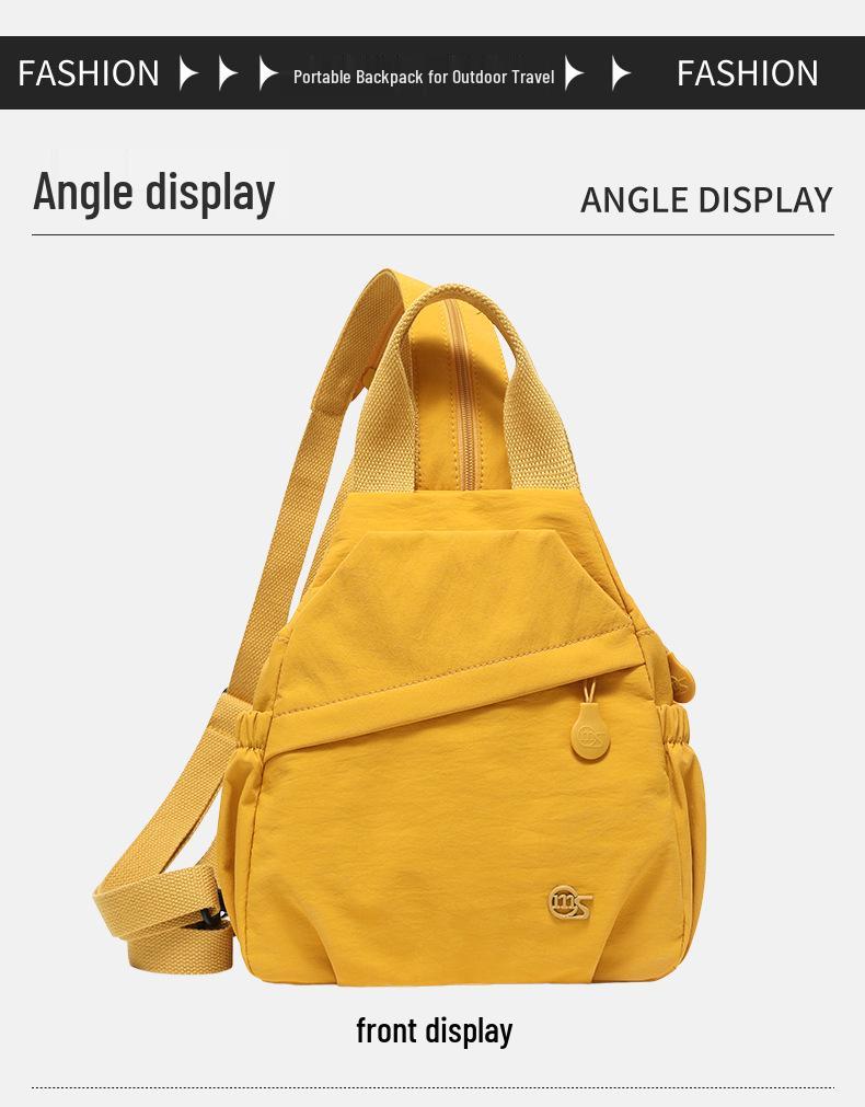 Women's 2025 Trendy Lightweight Waterproof Backpack: Casual Sports & Travel Multifunctional Chest Bag