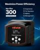 Dual Battery Isolator, 12V 300 Amp, Manual and Automatic VSR Voltage Sensitive Relay with LCD Screen, Smart Battery Isolator for Lithium & Lead-Acid