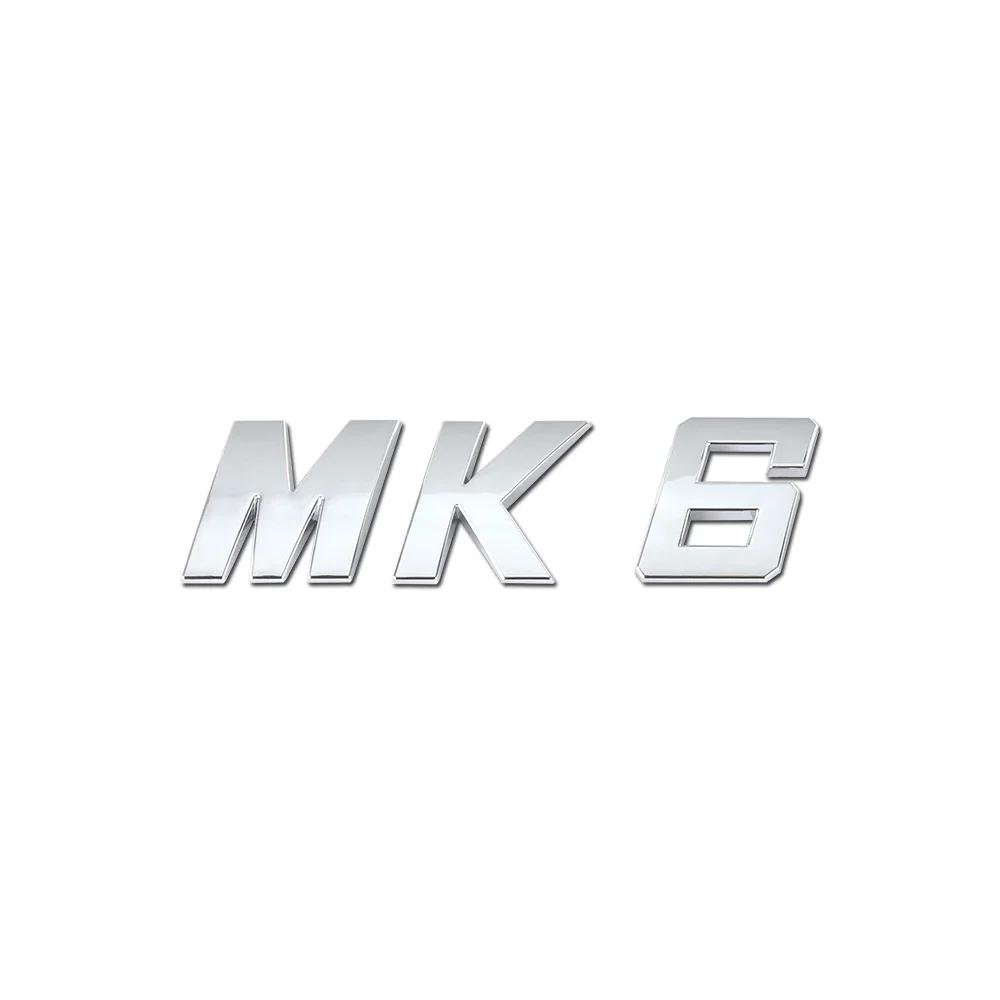 HBT2 1Pc Bright Silver ABS Car Trunk Badge Sticker MK series letters Logo Decal For VW Golf MK5 MK6 MK7 MK7.5 GTI Passat Accessories