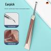 4-Piece Stainless Steel Grooming Set: Nail Clippers, Round Head Nose Hair Trimmer, Ear Pick, In a Gift Iron Box