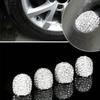 2/4PCS Diamond Car Tire Valve Caps Shining Dust-proof Wheel Valve Cover Vehicle Bling Crystal Valve Cap Car Styling Accessories