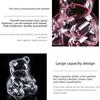 12PCS Large Gummy Bear Container Clear Reusable Bears Shaped Candy Holder Candy Storage Container Plastic Candy Boxes