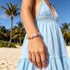 Chunky Beads Resin Bracelet Pearl Accent Handmade Jewelry Statement Beaded Bracelets  For Women