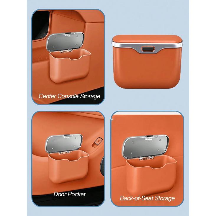 Multi-Functional Car Trash Bin – ABS Material, Serving as a Car Trash Can, Storage Box and Storage Bag