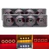 2X Truck LED Rear Tail Light Trailer Warning Lights Waterproof Flowing Signal Light Lorry Stop Brake Reversing Traffic Lamp.